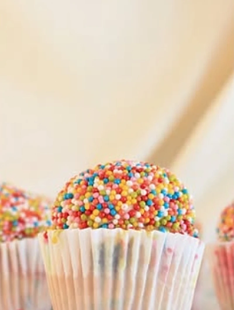 Cupcake Arcoíris de Confeti